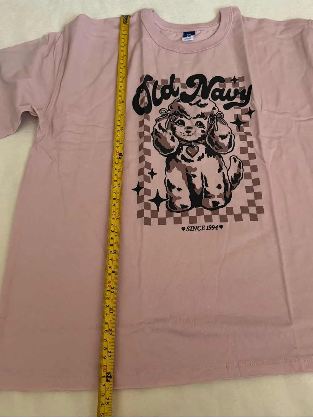Old Navy Oversized Short-Sleeve LogoGraphic Raw-Edge T-Shirt for Girls, 2XL